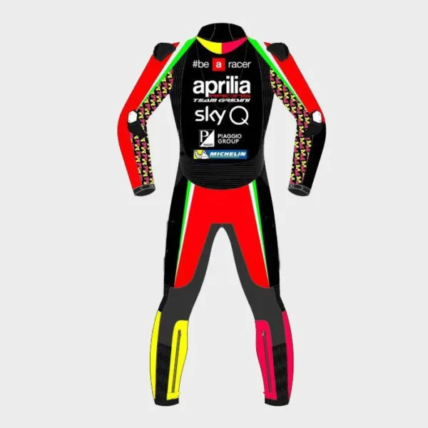 New Aleix Espargaro Aprilia Motorcycle Race Suit 2019 - Image 2