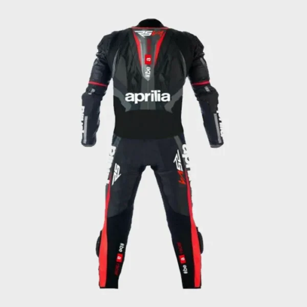New Aprilia Black v4 Race Suit 2018 - Image 2