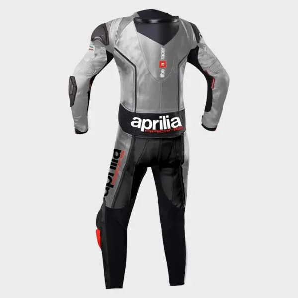 Aprilia Racing MAX Italia Motorcycle Leather Biker Suit 2017 - Image 2