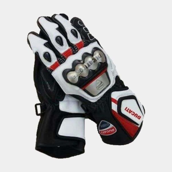 Ducati Corse Leather Racing Gloves - Image 2