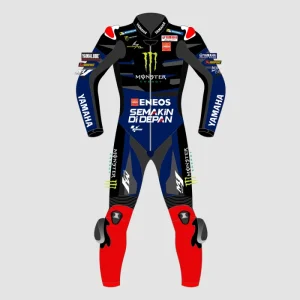 Fabio Quartararo Motorcycle Yamaha Monster Energy Leather Suit 2023