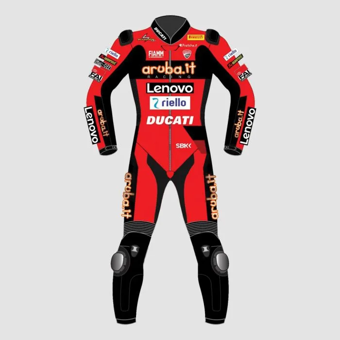 Michael Ruben Ducati Lenovo Motorcycle Racing Leather Suit MotoGP 2022