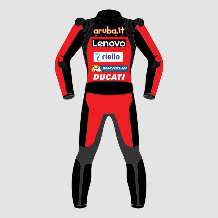 Michael Ruben Ducati Lenovo Motorcycle Racing Leather Suit MotoGP 2022 - Image 2