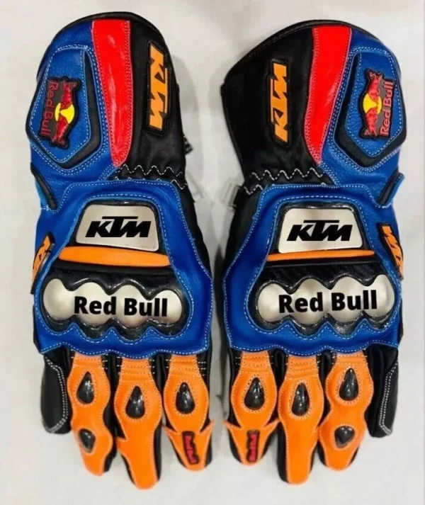 KTM Motorcycle Leather Racing Gloves