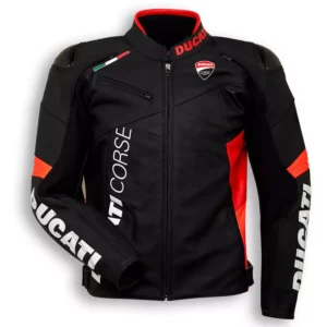 DUCATI Racing Motorcycle Biker Leather Jacket