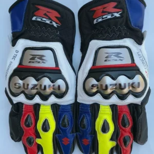 Suzuki Motorbike Leather Motogp Riding Gloves