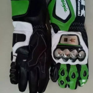 Ninja Motorbike Biker Racing Leather Gloves