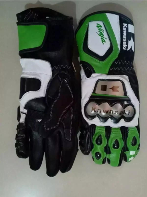 Ninja Motorbike Biker Racing Leather Gloves
