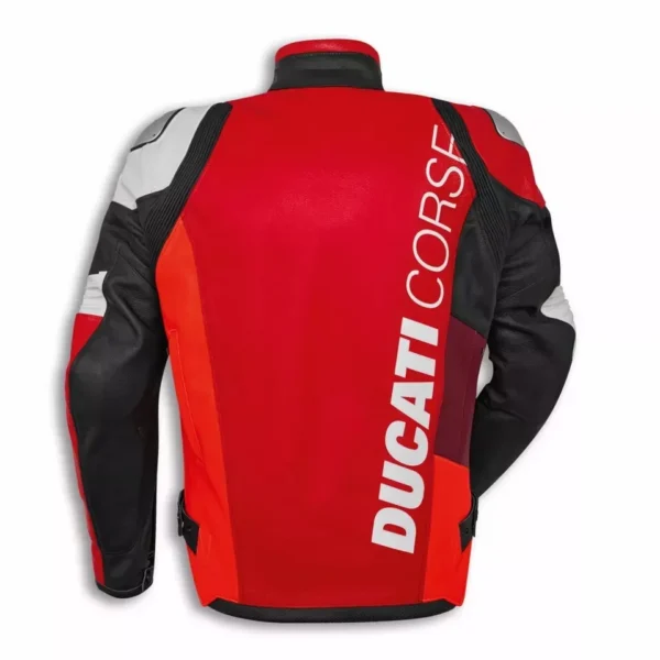 Ducati Corse C6 Motorcycle Leather Racing Jacket - Image 2
