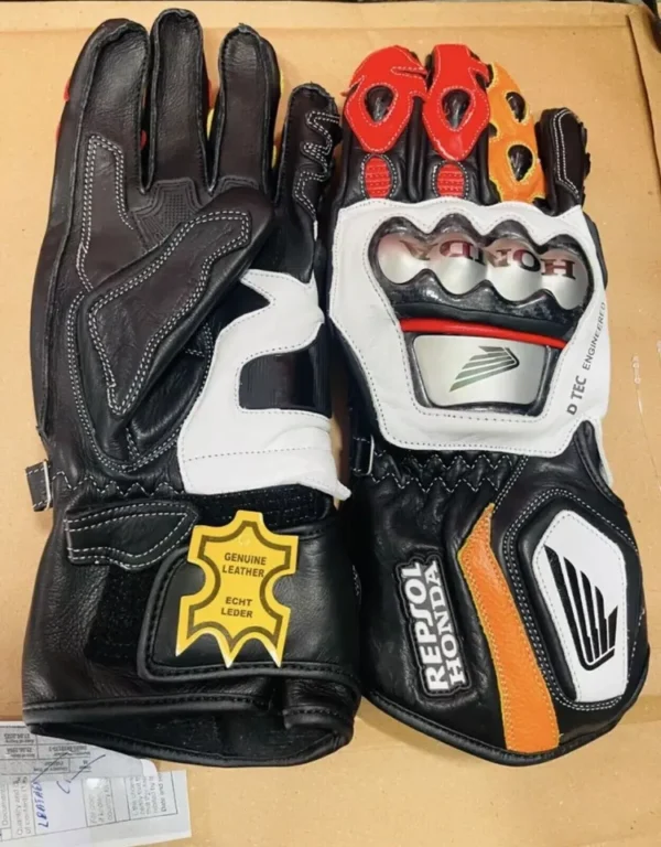 Marc Marquez Repsol Honda Gloves Motorbike - Image 2