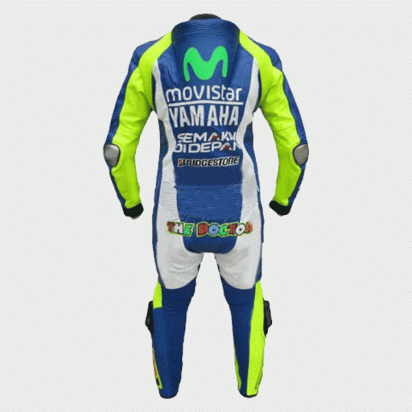 Yamaha Movistar Motorcycle Leather Suit 2020 - Image 2